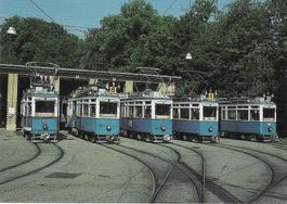 VBZ Elefanten-Parade beim Depot Burgwies Be 4/4