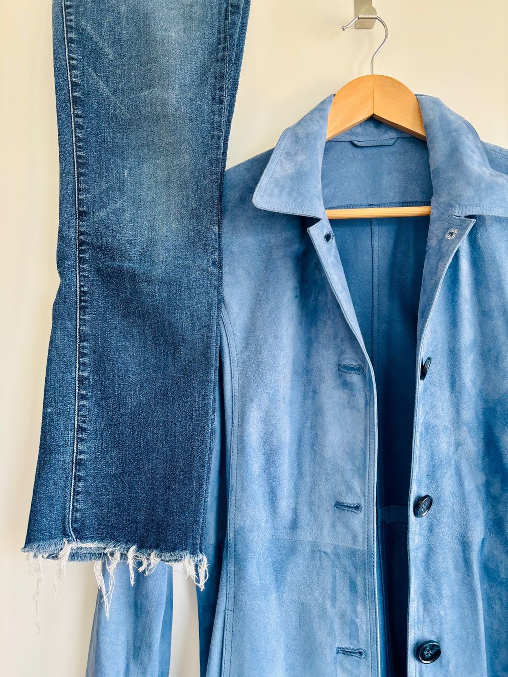 Mäntel: Blue suede short coat, size S, Leonardo – Neu (gemäss Beschreibung) aus Zug von MyraTho 5
