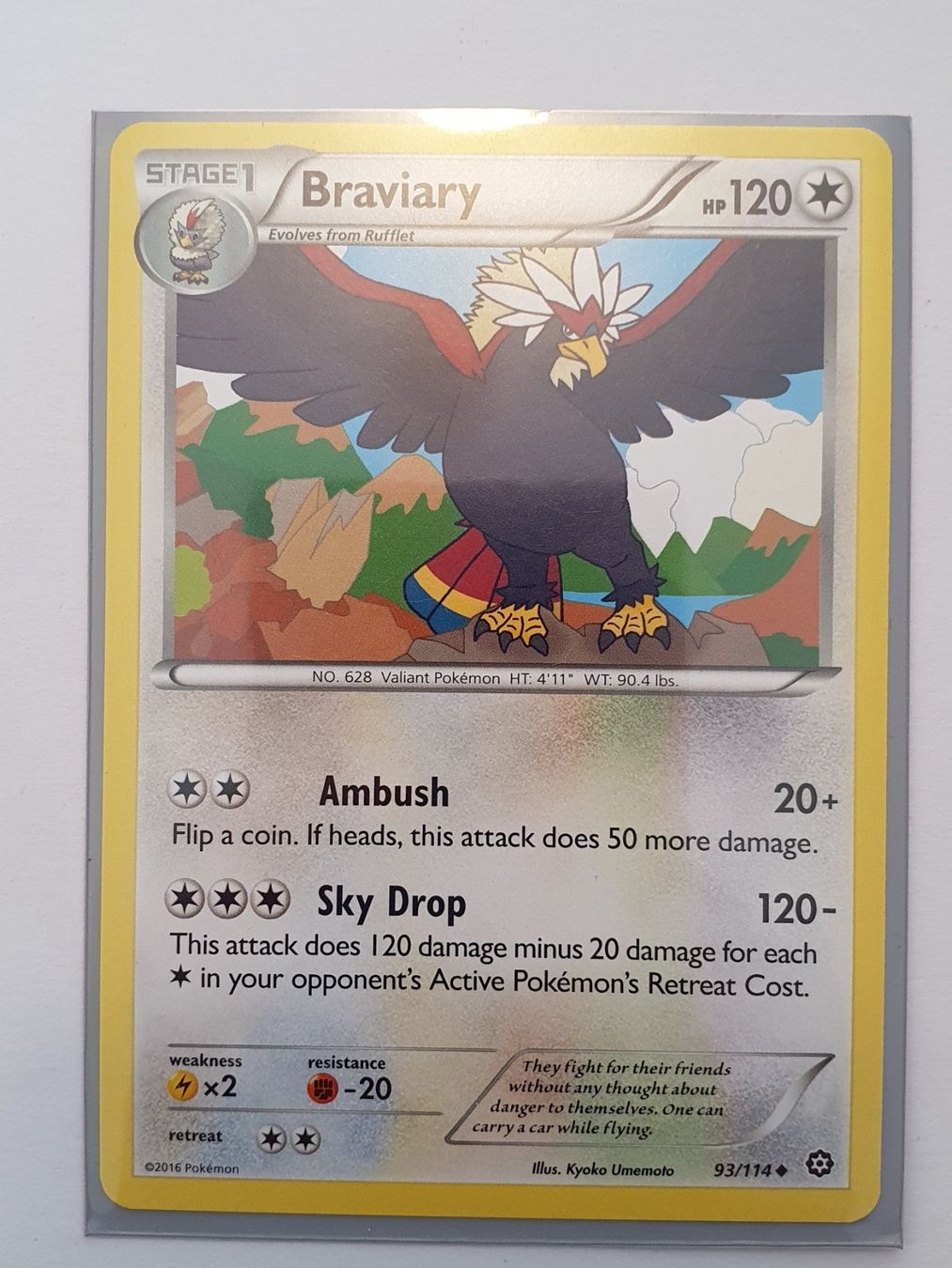 Pokémon Carte collezionabili: Braviary / 2016 Pokémon – Usato da Oberdorf BL venduto da BaldenEagle
