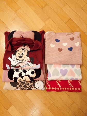 6er Set Mädchen Pullover, Grösse 98/104