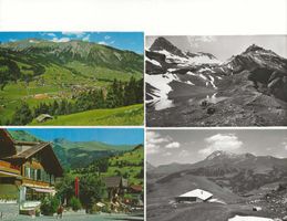 Lenk BE 4 AK LOT 2 ab ca.1960 Dorf, Alp, Gasthaus See
