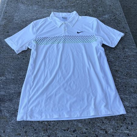 Nike Poloshirt Grösse M weiss, Tennis