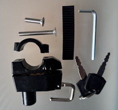 Schlösser: Helm Sichern am Velo / Töff Diebstalsicher Abschliessen – Neu und originalverpackt aus Neuenkirch von JCQ 3