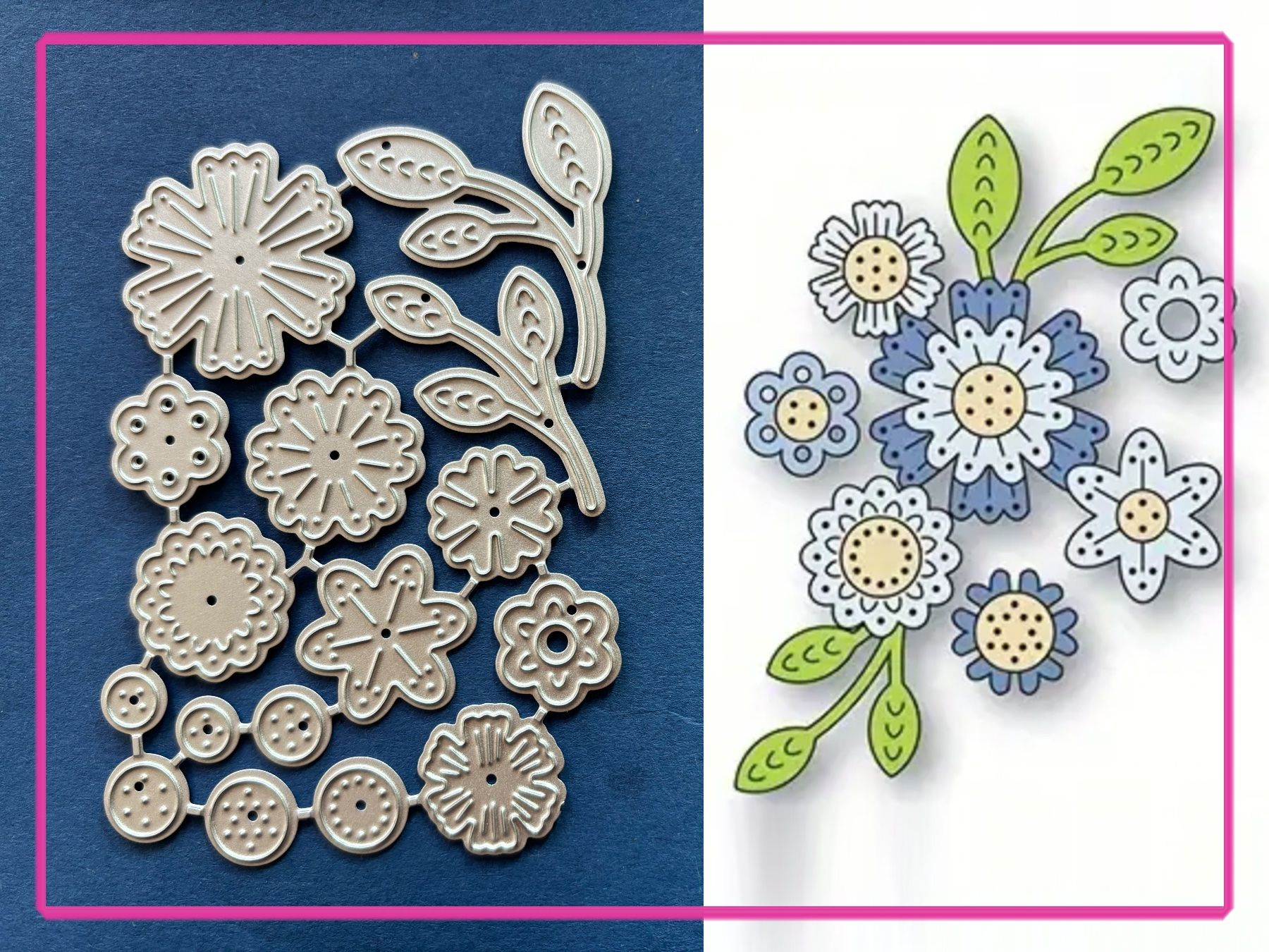 Schablonen: Blüten / Blume  - Stanzschablone – Neu und originalverpackt aus Frenkendorf von jazzplatten
