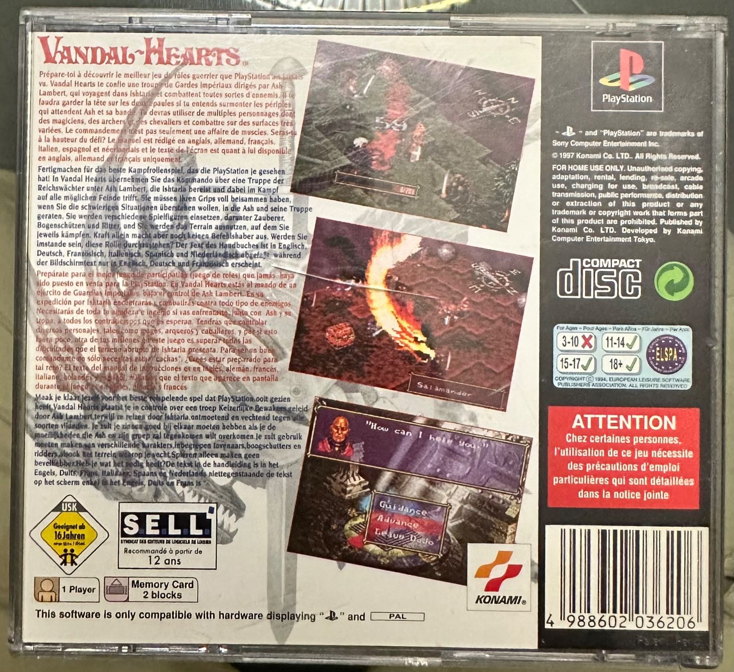 Giochi: Vandal Hearts PS1 – Usato da Payerne venduto da gil_92mn 1