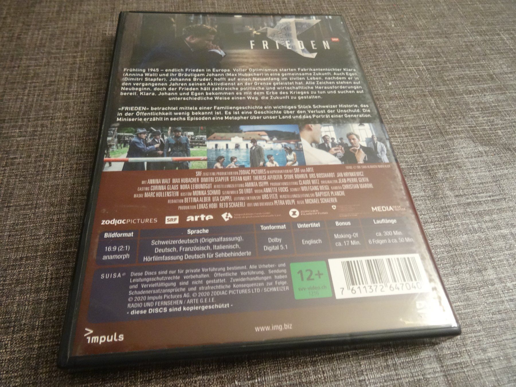 Alle DVDs: DVD Serie Frieden 3 DVDs SRF – Gebraucht aus Olten von Disc-Verkauf 2