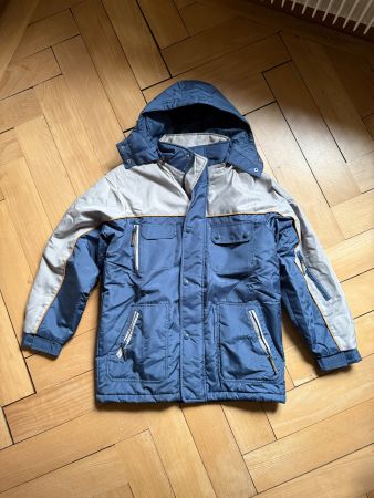 LANCELOT - Vintage Winterjacke blau-grau M