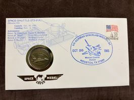 U.S.A. SPACE MEDAL BRIEF 30.10.1985 - SPACE SHUTTLE STS-61A