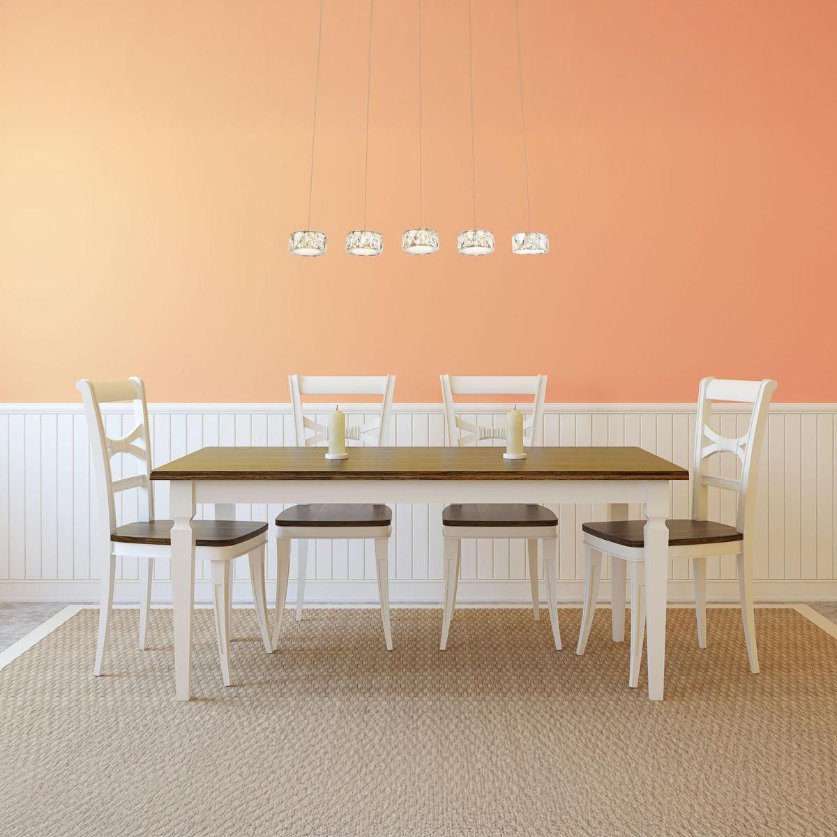 Lampadari & plafoniere: LED Pendelleuchte, Chrom, 82 cm x 16 cm – Nuovo (secondo la descrizione) da Kreuzlingen venduto da Smart-Light 1