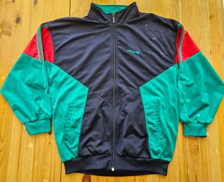 Jacke adidas Grösse L vintage retro colorblock