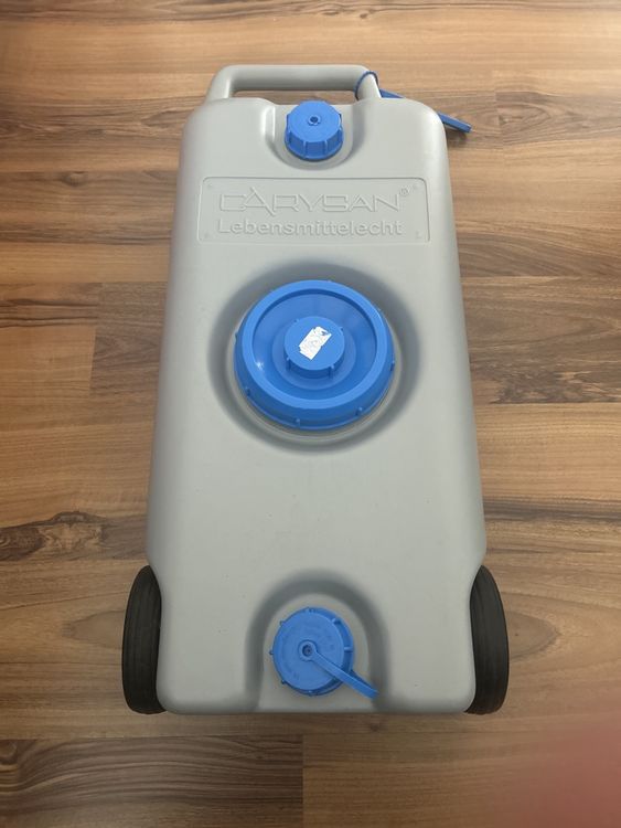 Abwasser Rolltank 25 Liter Grauwassertank Mit Rollen Ausziehbarer Griff Grau