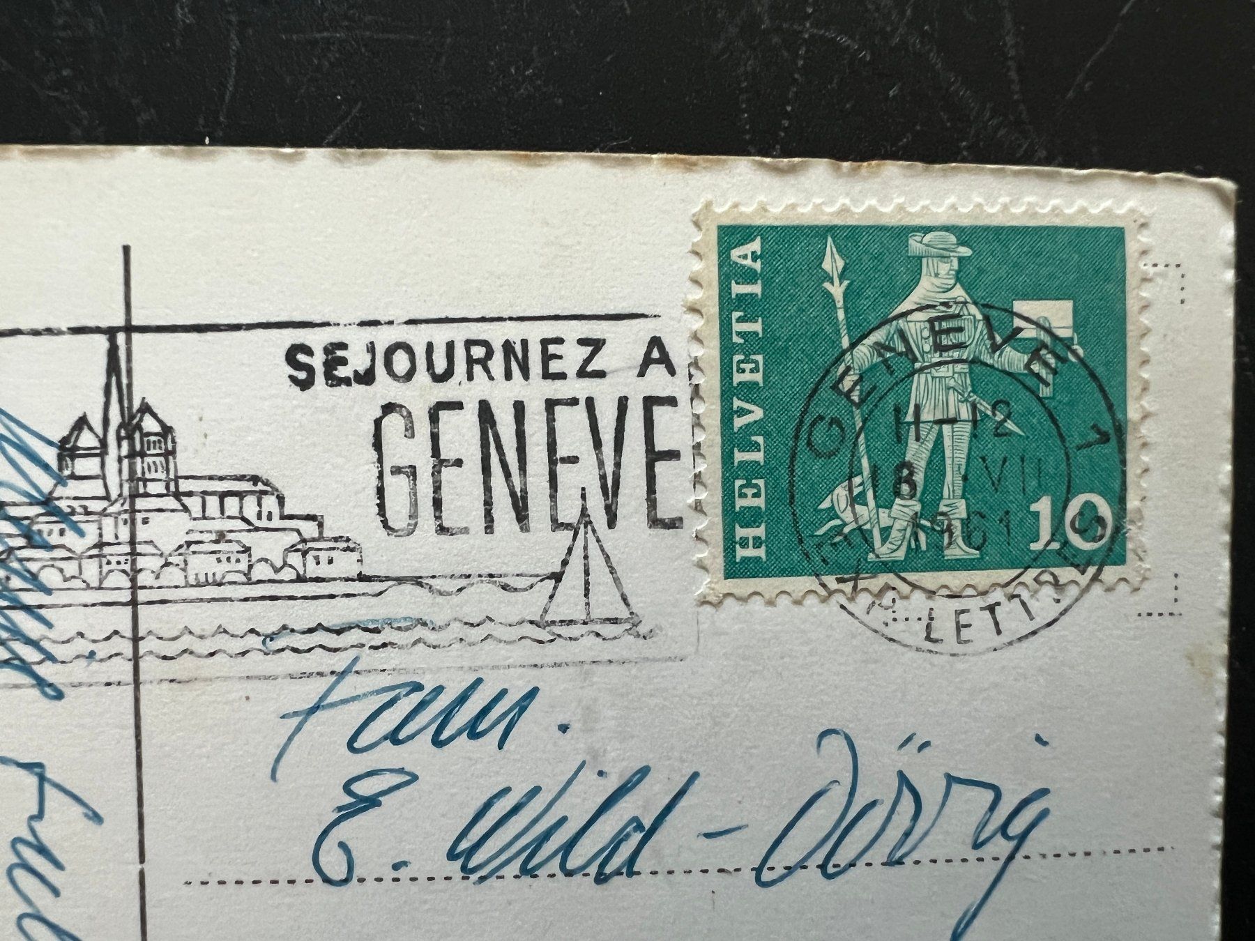 Cartoline postali: AK    1981 Genf     (G1004) – Usato da Hinwil venduto da Sidi4 1
