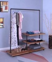 %OVP neue Water Pipe Industrial Design Garderobe mit Ablagen