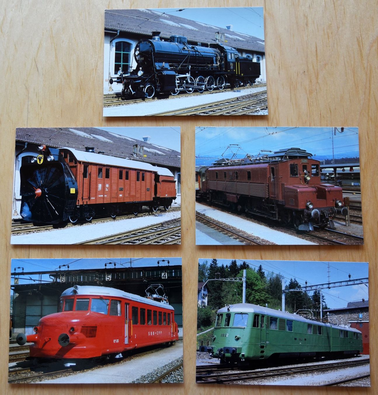 Cartoline postali: Postkarten / cartes postales - 5x SBB/CFF – Usato da Ostermundigen venduto da archeopteryx