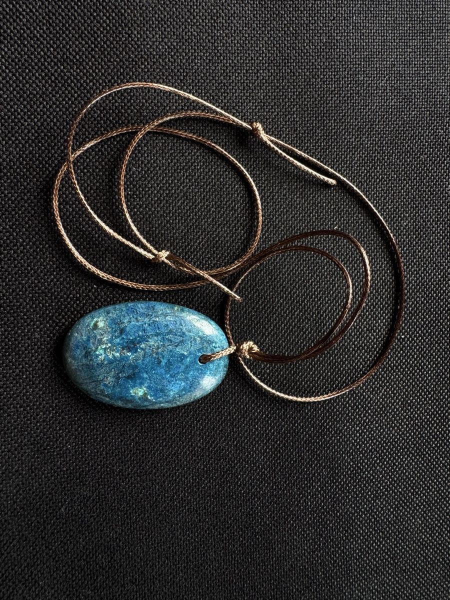Minerali & Pietre curative: Chrysokollanhänger 82.15ct – Nuovo e nell'imballaggio originale da Wängi venduto da Horus_Stone