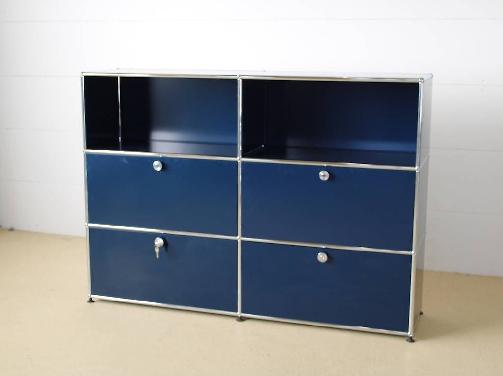 USM Scaffali: USM Sideboard in Stahlblau, neuwertig – Usato da Meinisberg venduto da atelier_TILIJA 4