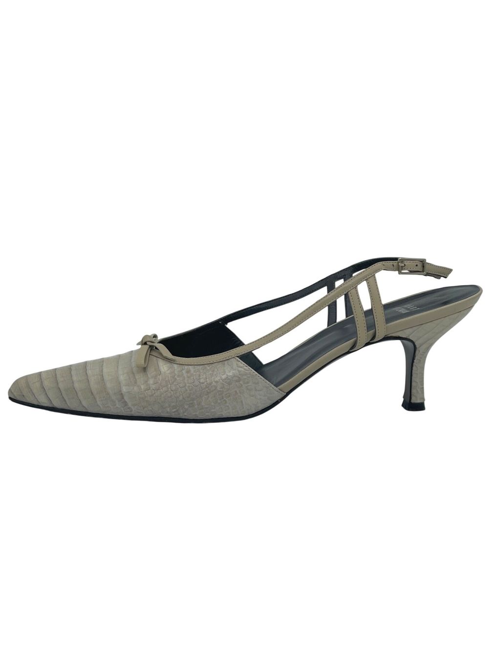 Stuart Weitzman Damenschuhe: Stuart Weitzman Slingback with Bow Slingback EU 42 Beige – Gebraucht aus Zürich von shoe_shop