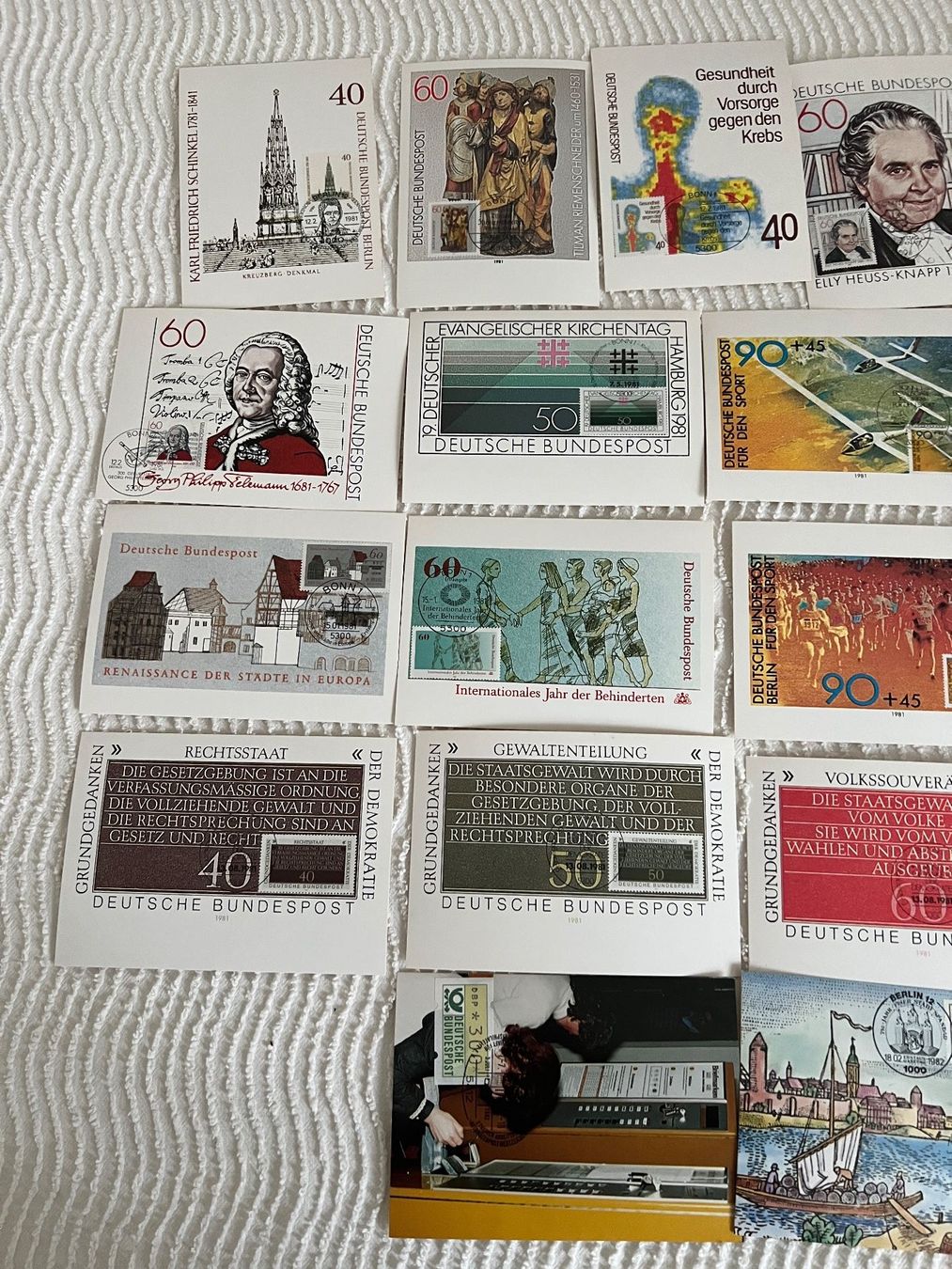Tutti i francobolli: Lot 30 Stück Maximumkarten BRD1981   (R754) – Usato da Hinwil venduto da Sidi4 2