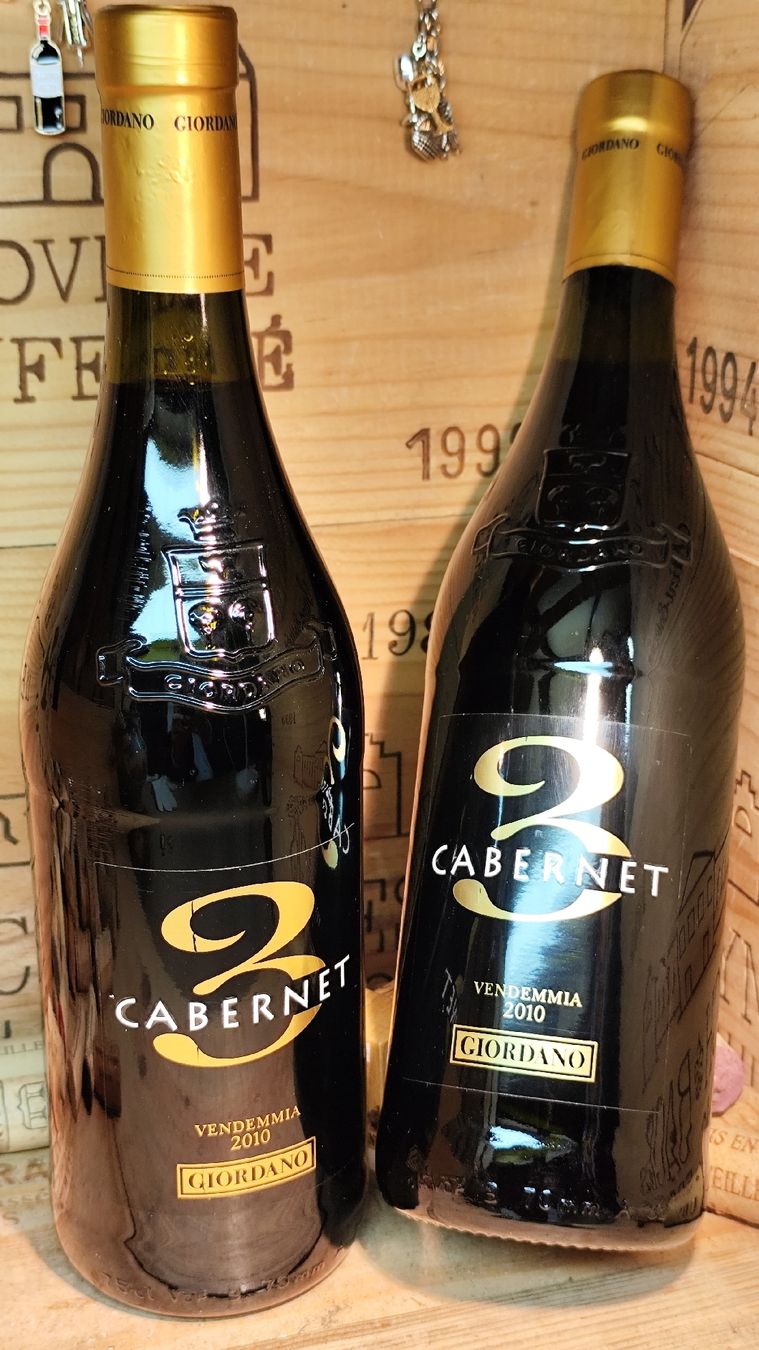 Vino: 2x 2010 Giordano Cabernet 3 – Nuovo e nell'imballaggio originale da Büsserach venduto da Vintage-vins