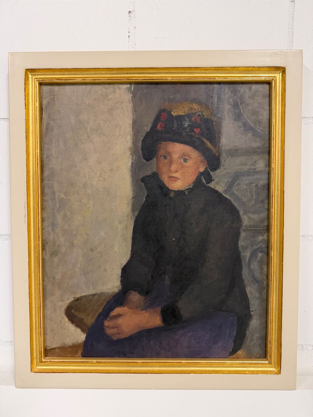 Gemälde: Gemälde "Mädchen mit Hut" Öl auf Leinwand – Gebraucht aus Basel von PAUL_ART 2