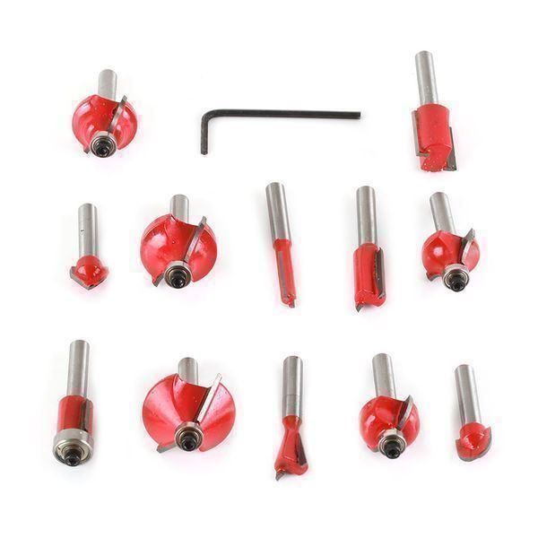 Natudeco 4-tlg. Fräser Set 8mm Schaft - CNC Gravurhaken Für Holzbearbeitung