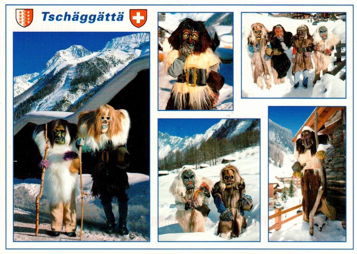 Cartes postales: Tschäggättä – D'occasion à Wolhusen par Curver9
