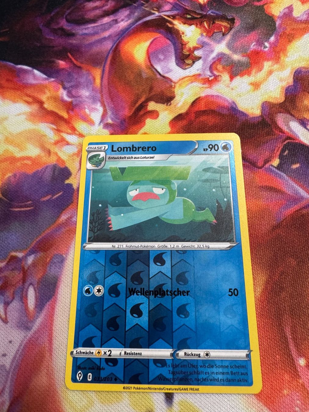Pokémon Carte collezionabili: Lombrero (EVS 033) / Reverse Holo / Drachenwandel – Nuovo (secondo la descrizione) da Bülach venduto da CherryBlu