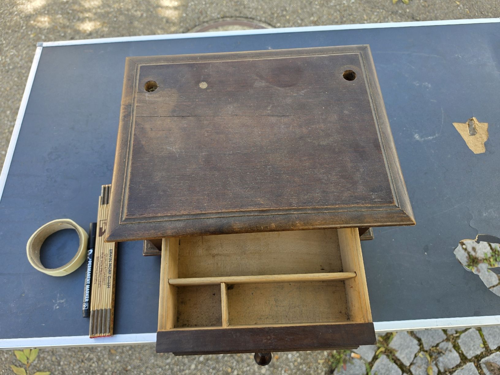 Cassapanche: Holzschatulle mit Schublade antiker Stil – Usato da Mettlen venduto da elios0888 8