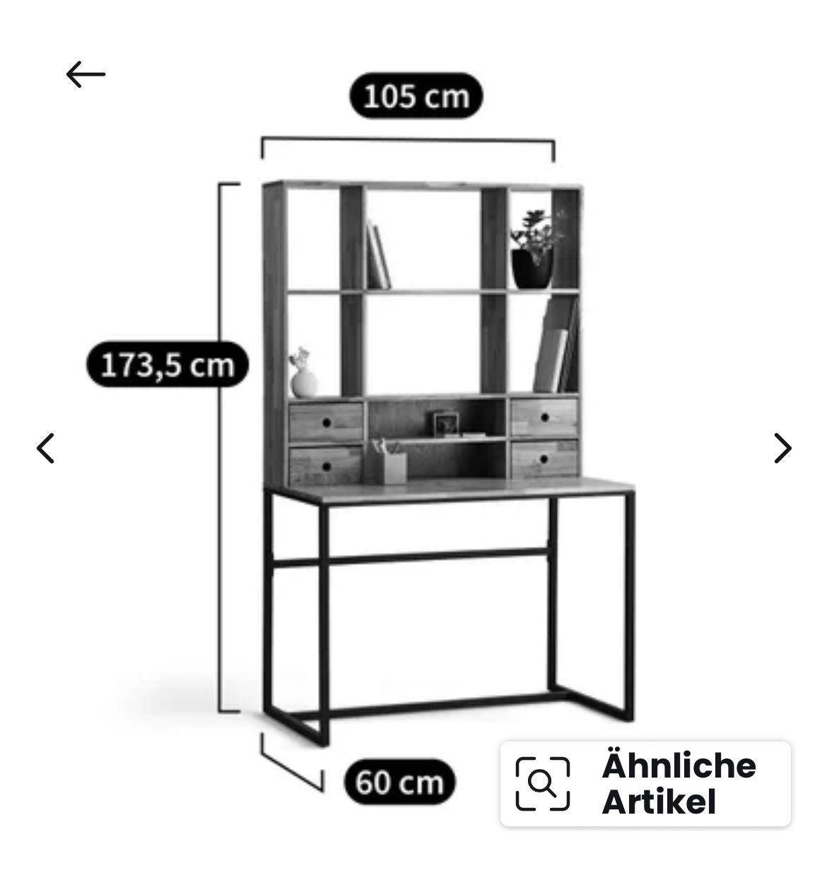 La Redoute Scrivanie: Schreibtisch aus Holz und Metall – Nuovo (secondo la descrizione) da Schwerzenbach venduto da neonsternschnecke 1