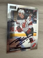 Nico Hischier SCB NHL Hockey Card signiert 