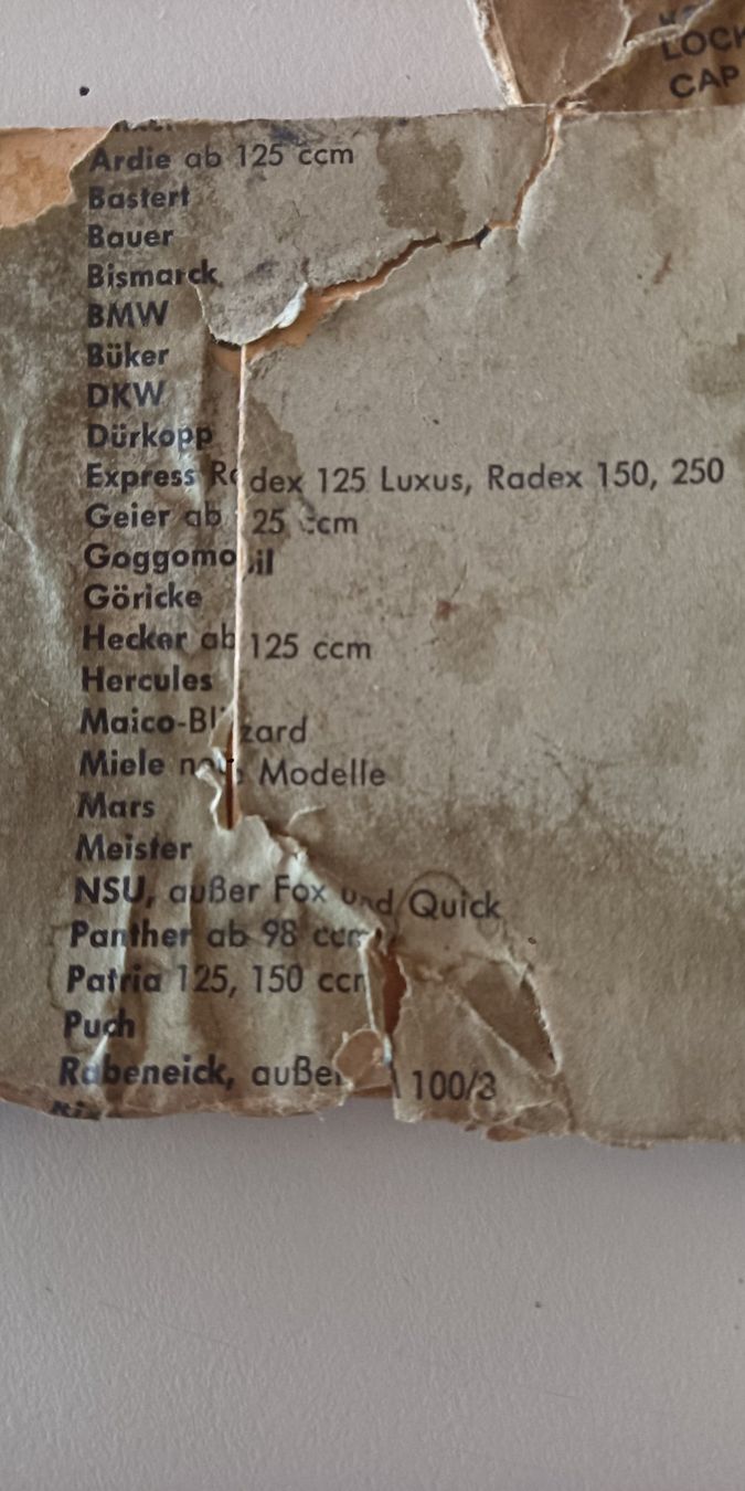 Autres accessoires p. véhicule: Tankdeckel NOS, neu – D'occasion à Mittelhäusern par Steigerer3 3