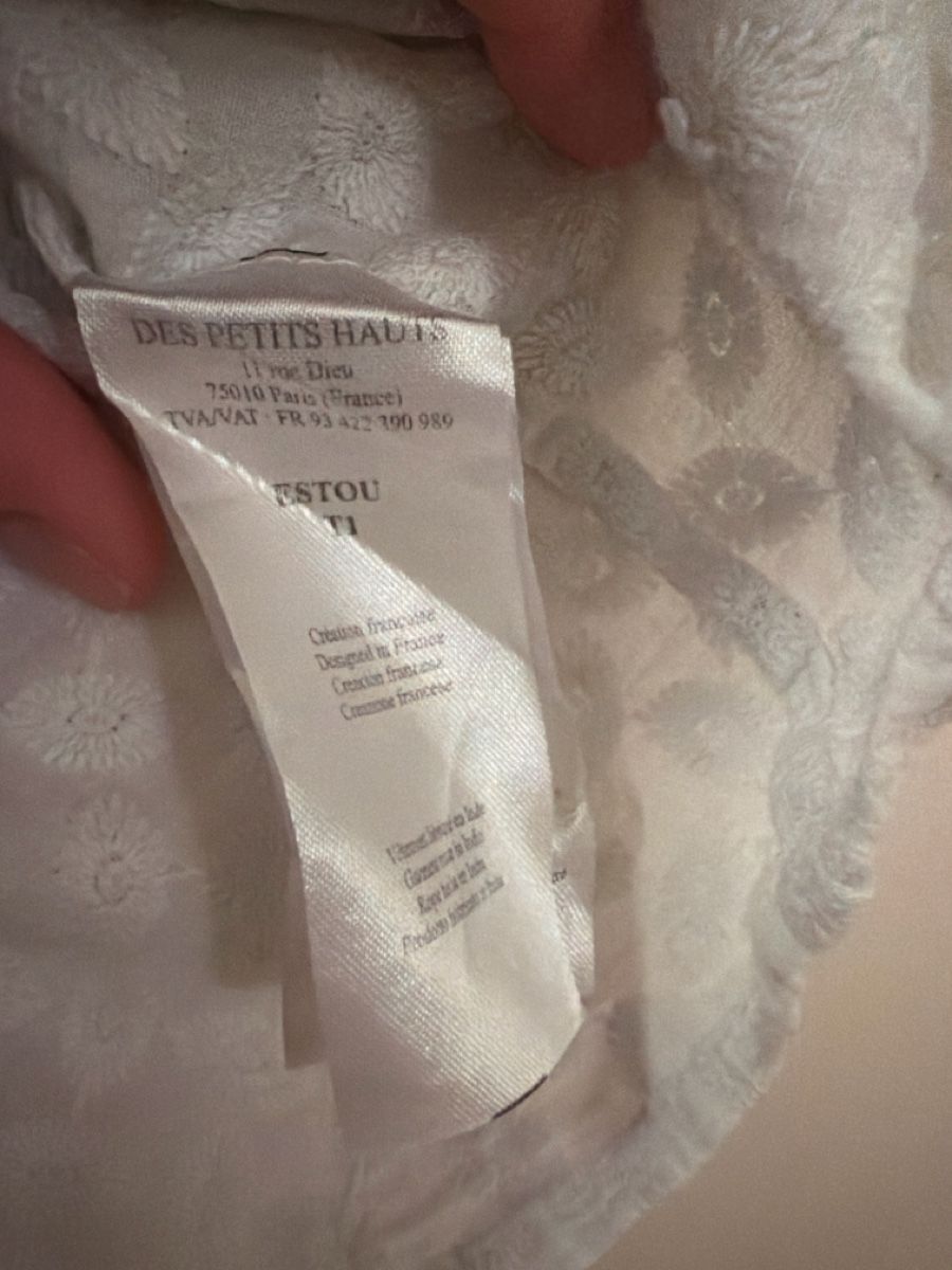 Des Petits Hauts Blusen: DES PETITS HAUTS Chemise blanche brodée  – Gebraucht aus Lausanne von Pascal9999 3