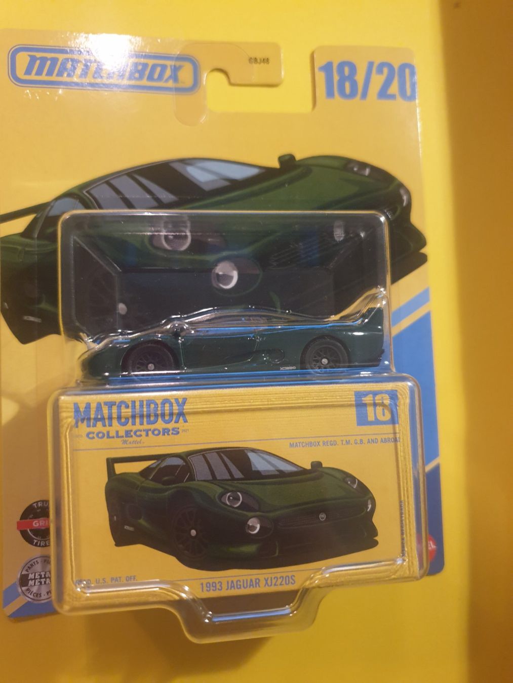 Matchbox Modellini d'auto: Matchbox 1993 JAGUAR XJ220S – Nuovo e nell'imballaggio originale da Oftringen venduto da Rotor 6