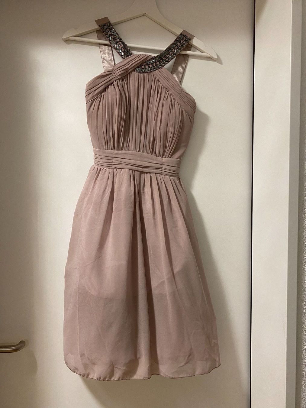 Kleider: Kleid midi taupe/violett Gr. 34 – Gebraucht aus Root von mele2013 1