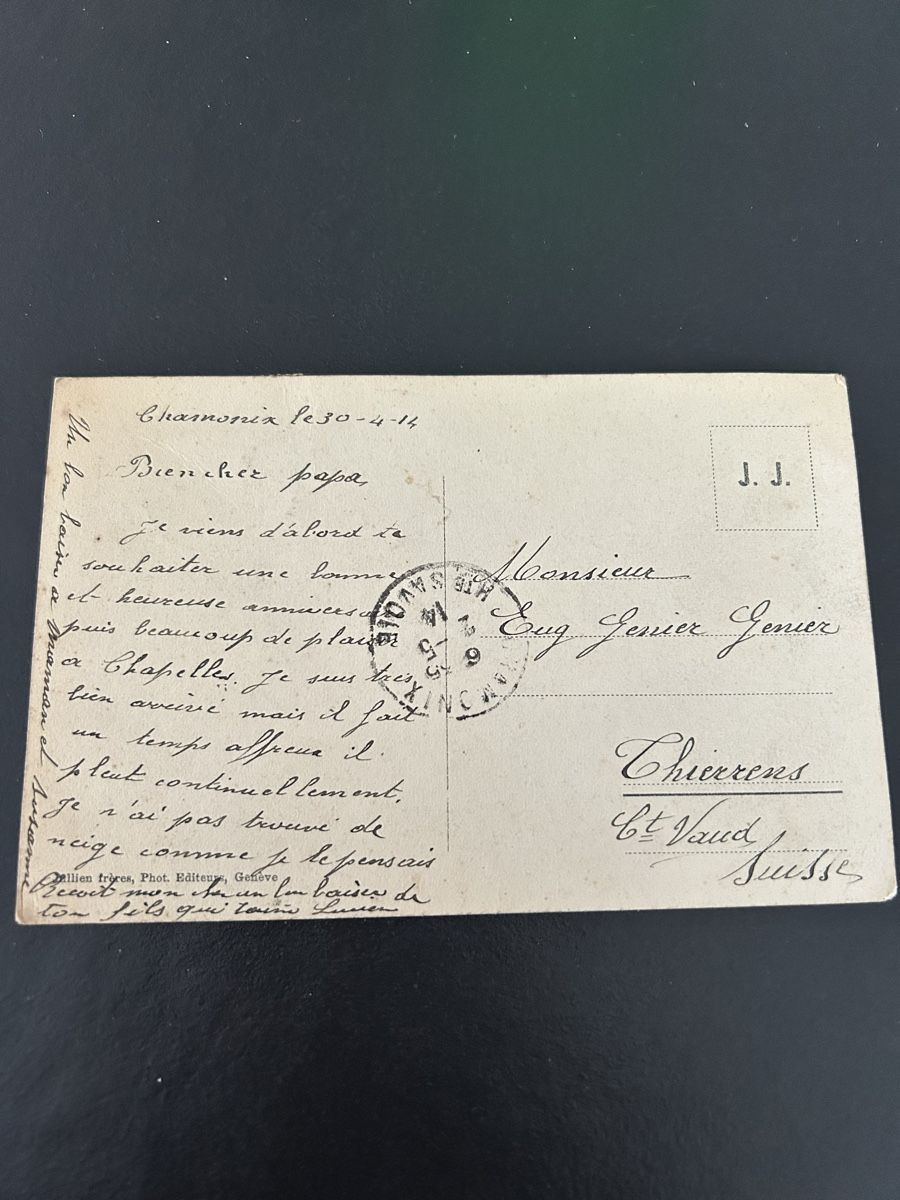 Cartoline postali: Carte postale ancienne Chamonix - Ascension Mont-Blanc. – Usato da St-Cierges venduto da Crisi53 1