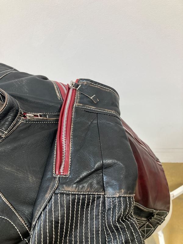 Giacche: MUSTANG | Lederjacke | Luca | Gr. M | Schwarz/Rot – Usato da Wittenbach venduto da Restwert_St-Gallen 4