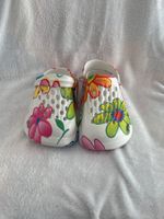 Sommerliche Garten/Hausclogs mit Blumenmuster, Gr. 41, Neu!