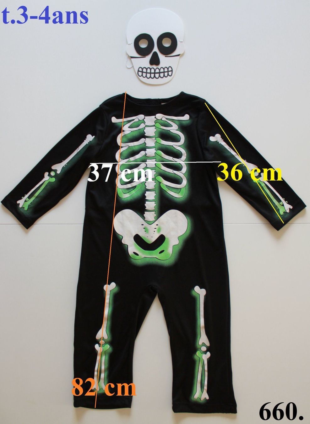 Kostüme: Costume squelette / Skelett t. 3 - 4 ans – Gebraucht aus Peseux von Gilloss 1