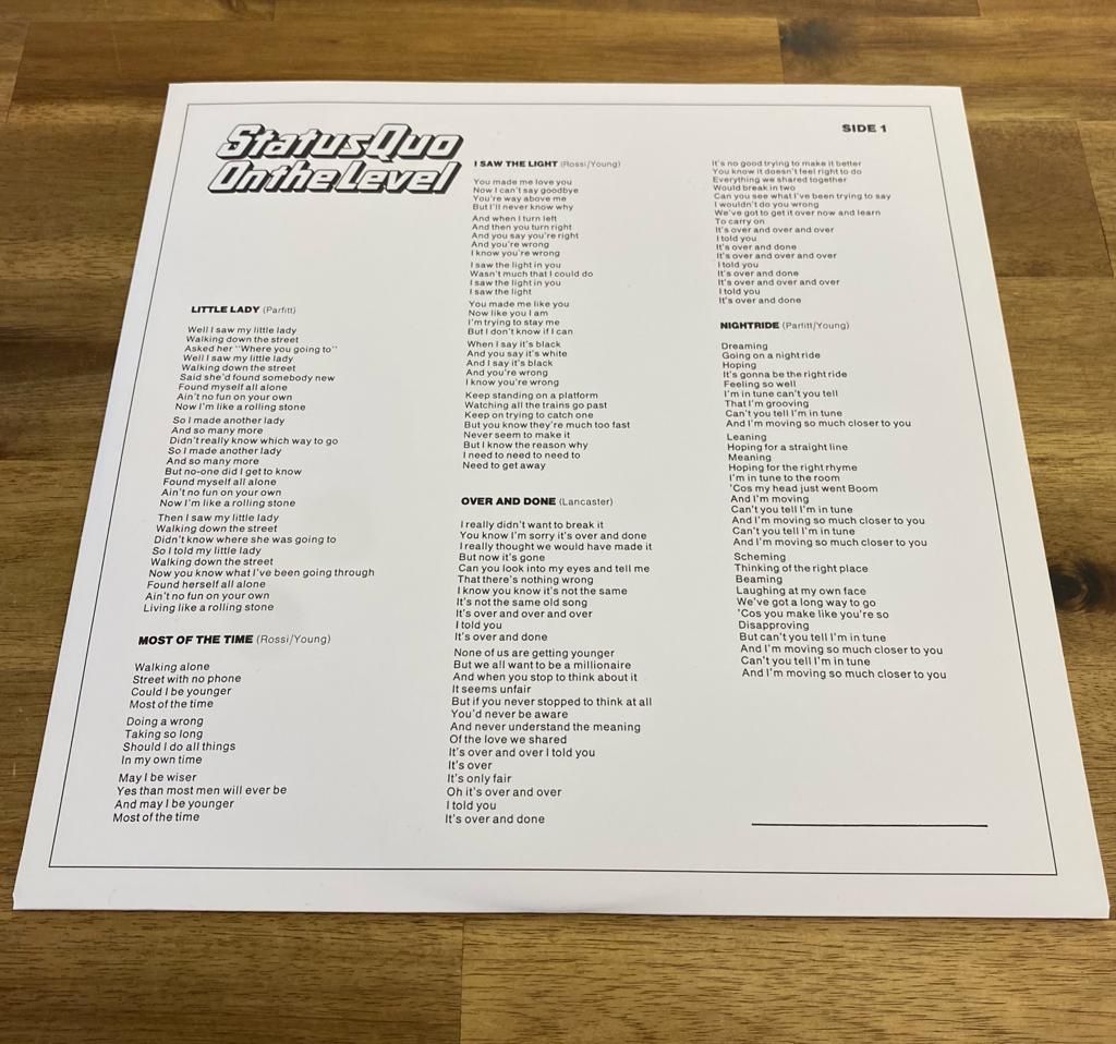 Dischi in vinile: NEU ! STATUS QUO ON THE LEVEL 1975 – Nuovo (secondo la descrizione) da Belp venduto da B7L0 4
