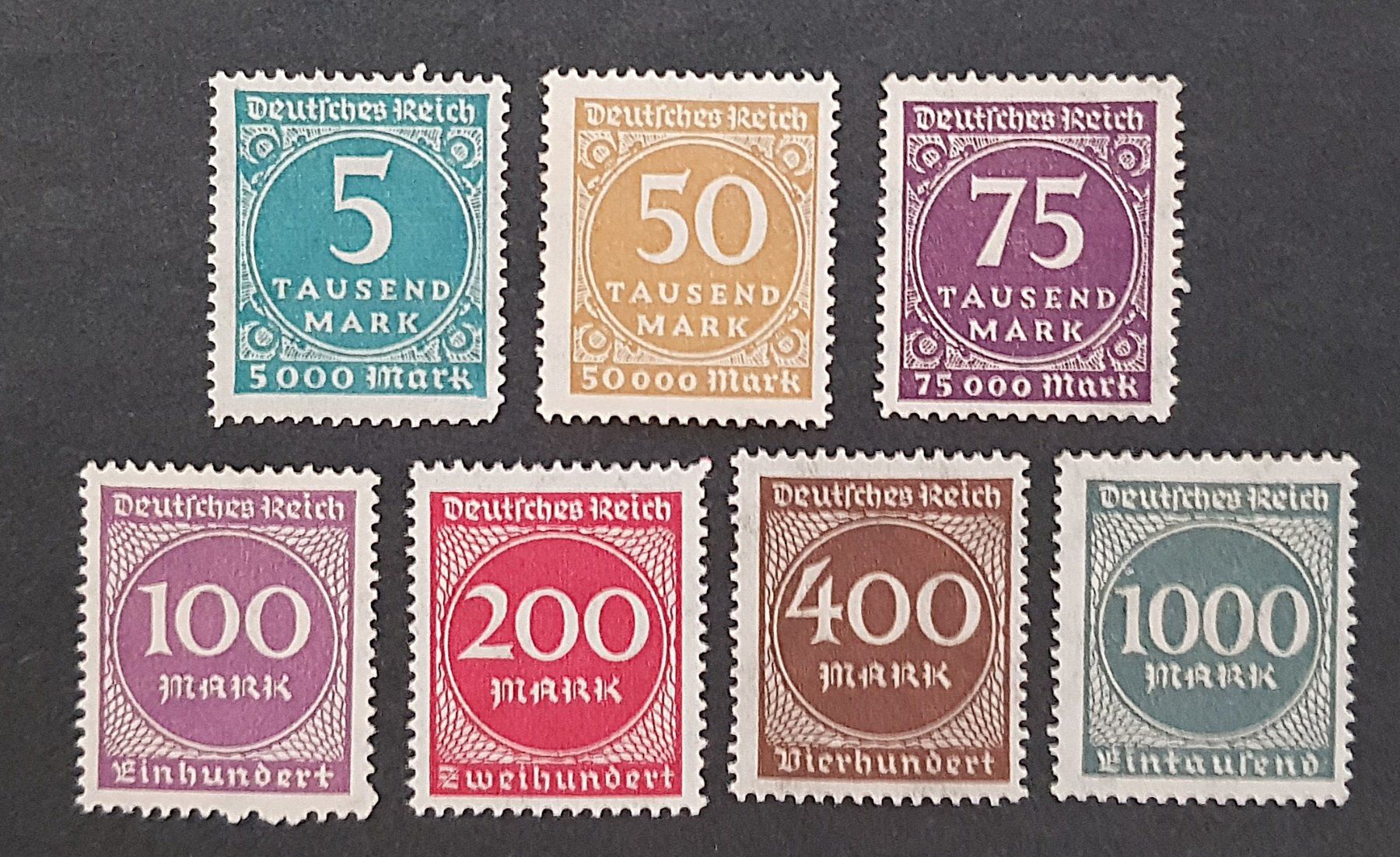 Tutti i francobolli: 1923 Deutsches Reich Inflationsmarken – Nuovo (secondo la descrizione) da Winterthur venduto da Saba1972