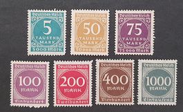 1923 Deutsches Reich Inflationsmarken