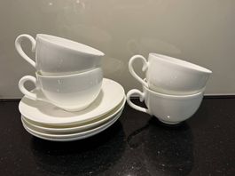 Villeroy & Boch Teetassen-Set  4 Tassen & 4 Untertassen 