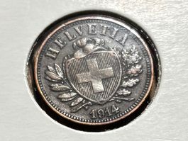 Schweiz 2 Rappen 1914 vzgl Schild Freiheitshut + Patina +
