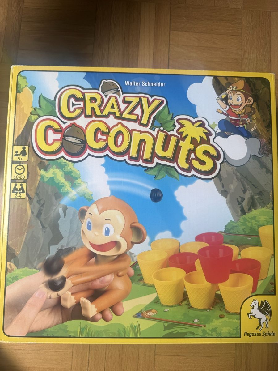 Giochi: Brettspiel Crazy Coconuts Pegasus Spiele 2-4 Spieler – Usato da Kilchberg ZH venduto da Glockenhaus