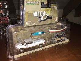 22‘ Dodge RAM 2500 Lim. Longhorn + Kayak/Canoe Trailer 1/64