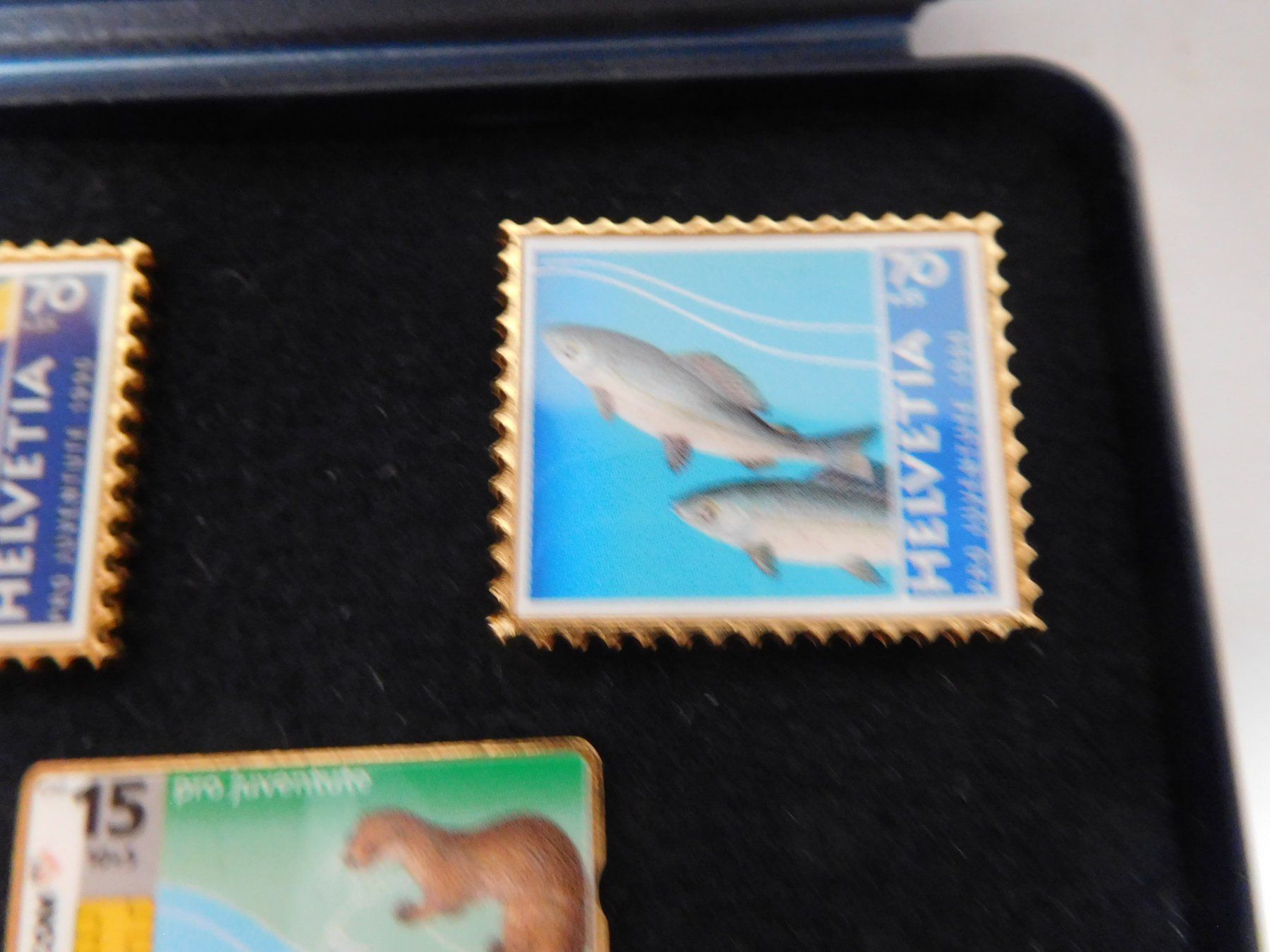 Alle Briefmarken: Fisch Pin Äschen Pro Juventute – Gebraucht aus Wallbach von Pitralon1 1