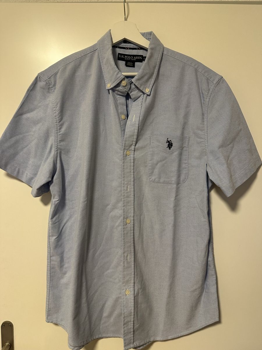 US Polo Magliette Polo: Hemd kurzarm U.S. Polo Assn. Hellblau Groesse L – Usato da Reinach BL venduto da Alles_muss_weg00