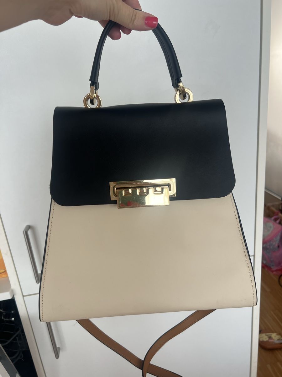 Borse da donna: Zac Posen Handbag Black Beige Leather  – Usato da Aarau venduto da eli_bq7m 2
