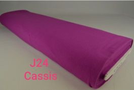 Baumwolljersey Cassis Uni