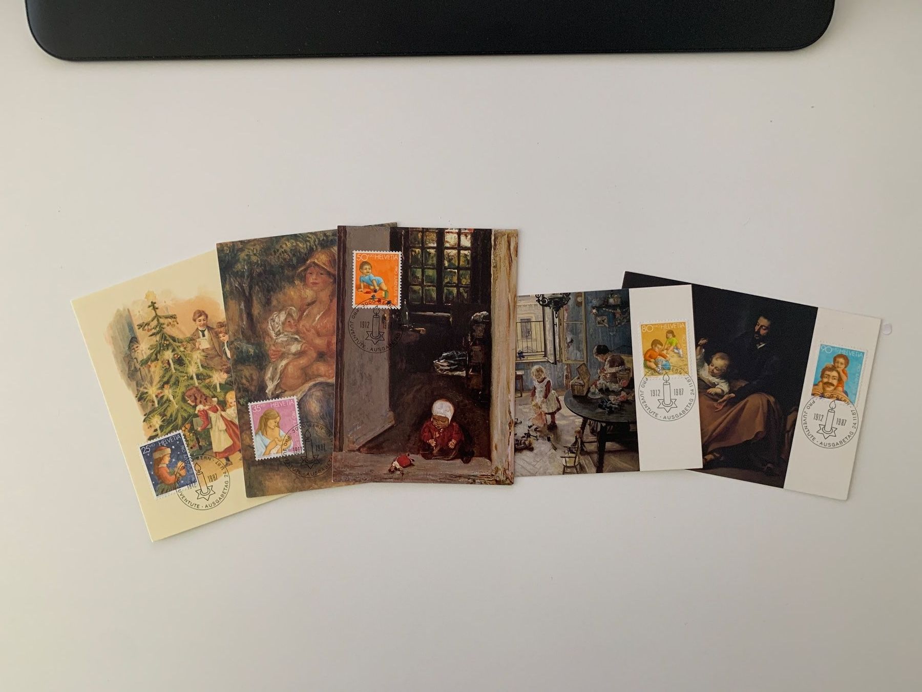 Alle Briefmarken: Pro Juventute Maximumkarten 1987 ET gestempelt wunderschön. – Gebraucht aus Willisau von Repfuesch